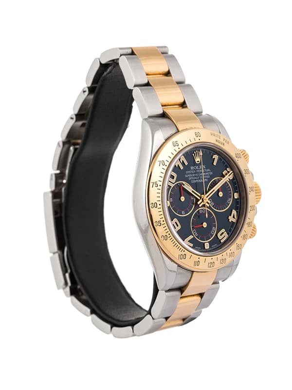 ROLEX DAYTONA RACING DIAL CON SERVICE 40MM IN ACCIAIO E ORO GIALLO 18KT REF. 116523