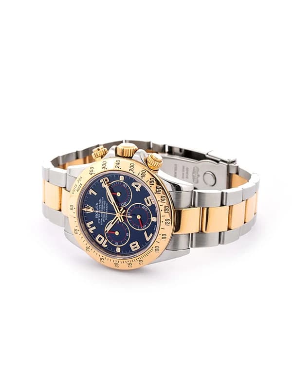 ROLEX DAYTONA RACING DIAL CON SERVICE 40MM IN ACCIAIO E ORO GIALLO 18KT REF. 116523